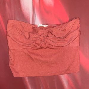 coral crop top